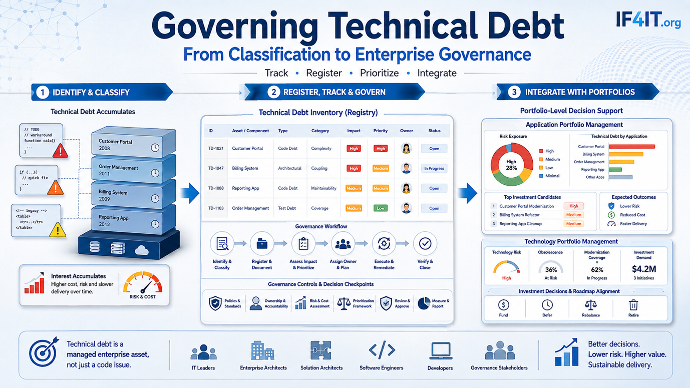Governing Technical Debt as an Enterprise Discipline — The Framework That Helps IT Leaders Establish Technical Debt Tracking and Governance